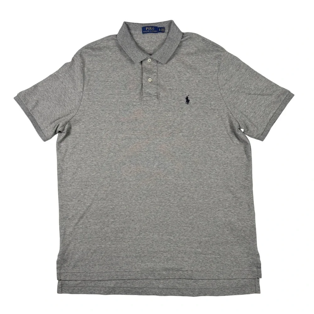 Polo Ralph Lauren Polo Shirt Mens XL Grey NWOT Short Sleeve Cotton‎ JerseY
